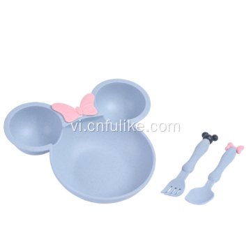 Lúa mì Mickey Mickey Shape Bộ đồ ăn